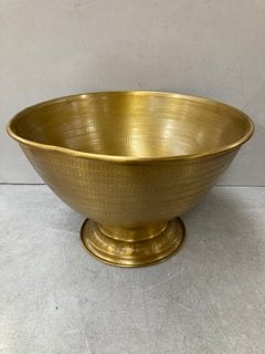 NALGORA WINE & CHAMPAGNE BUCKET - ANTIQUE BRASS - ONE SIZE - RRP £95: LOCATION - BR10