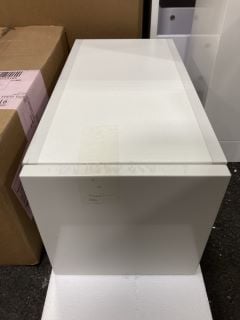 WALL MOUNTED 1 DRAWER UNDERMOUNT UNIT IN WHITE 250 X 500 X 240MM - RRP £189: LOCATION - A6