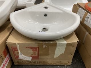 (COLLECTION ONLY) 1TH CERAMIC CORNER BASIN - RRP £90: LOCATION - A8