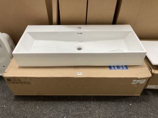 1010 X 420MM 1TH CERAMIC COUNTERTOP BASIN - RRP £380: LOCATION - A6