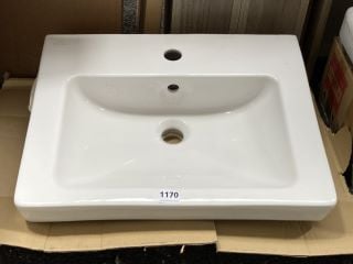 (COLLECTION ONLY) VILLEROY & BOCH 550MM WIDE 1TH CERAMIC BASIN - RRP £210: LOCATION - A7