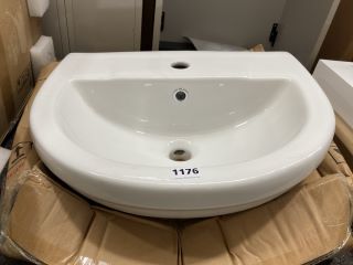 (COLLECTION ONLY) 500MM WIDE 1TH CERAMIC BASIN - RRP £160: LOCATION - A7