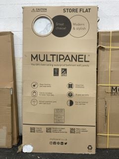 (COLLECTION ONLY) 2400 X 1200MM MULTI PANEL SHOWER/WALL PANEL IN CARRARA MARBLE - RRP £235: LOCATION - A8