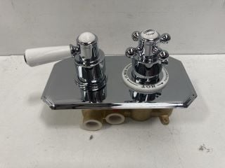 TRADITIONAL TWIN DIVERTER IN CHROME - RRP £445: LOCATION - R1