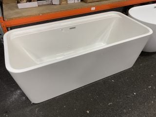 1700 X 782MM MODERN TWIN SKINNED DOUBLE ENDED FREESTANDING BATH - RRP £1419: LOCATION - B2