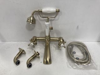 TRADITIONAL WALL MOUNTED BSM IN BRUSHED BRASS - RRP £545: LOCATION - R1