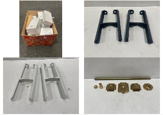 QTY OF ASSORTED FEET FOR COLUMN RADIATORS WITH WALL STAYS - RRP £250: LOCATION - R1