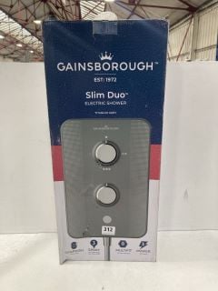 GAINSBOROUGH DUO 9.5KW ELECTRIC SHOWER IN TITANIUM GREY - RRP £319: LOCATION - R2