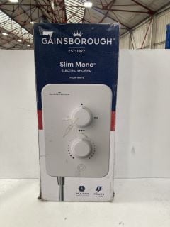 GAINSBOROUGH MONO ELECTRIC SHOWER IN WHITE 8.5KW - RRP £299: LOCATION - R2