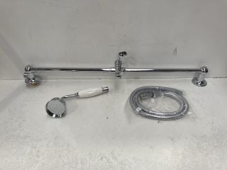 TRADITIONAL SHOWER SLIDE RAIL KIT IN CHROME - RRP £195: LOCATION - R2