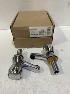 SET OF ALL CHROME BATH & BASIN PILLAR TAPS: LOCATION - R4