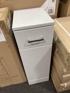 (COLLECTION ONLY) FLOOR STANDING 1 DOOR 1 DRAWER BATHROOM CABINET IN GREY MIST 250 X 330 X 766MM - RRP £235: LOCATION - A3