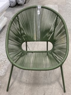 JOHN LEWIS & PARTNERS SALSA GARDEN CHAIR IN OLIVE STRING STYLE RATTAN FINISH: LOCATION - D3