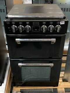 STOVES DOUBLE GAS COOKER WITH HOB IN BLACK : MODEL STRICH550DFW - RRP £899: LOCATION - D3