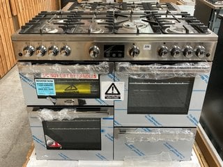 BELLING COOKCENTRE X100G PROFESSIONAL RANGE COOKER IN STAINLESS STEEL : MODEL BELCOOKCENTREX100GPROF - RRP £1569: LOCATION - D3