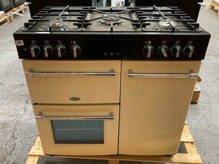 BELLING FARMHOUSE 90DFT RANGE COOKER IN CLASSIC CREAM : MODEL BELFARMHOUSE90DFT - RRP £1139: LOCATION - D3