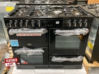 BELLING KENSINGTON 100DFT RANGE COOKER IN BLACK : MODEL BELKENSINGTON100DFT - RRP £1249: LOCATION - D3