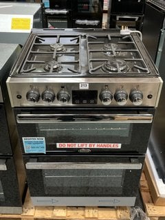 BELLING DOUBLE GAS COOKER WITH HOB IN BLACK : MODEL BELCOOKCENTRE60G - RRP £899: LOCATION - D3