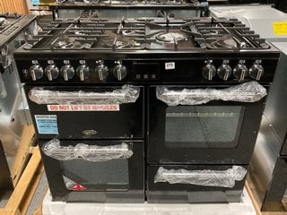 BELLING KENSINGTON 100DFT RANGE COOKER IN BLACK : MODEL BELKENSINGTON100DFT - RRP £1249: LOCATION - D3