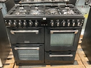 STOVES RICHMOND S1000DF RANGE COOKER IN BLACK : MODEL STRICHS1000DF - RRP £1919: LOCATION - D3