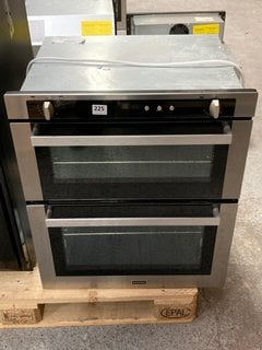 STOVES BUILT IN DOUBLE GAS COOKER IN STAINLESS STEEL AND BLACK : MODEL STSGB700PS - RRP £618: LOCATION - D3