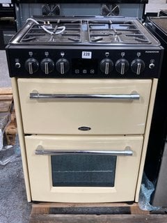 BELLING FARMHOUSE 60G DOUBLE GAS COOKER WITH HOB IN CLASSIC CREAM : MODEL BELFARMHOUSE60G - RRP £899: LOCATION - D3