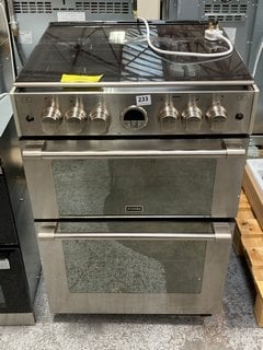 STOVES STERLING 600G DOUBLE GAS COOKER WITH HOB IN STAINLESS STEEL : MODEL STSTERLING600G - RRP £899: LOCATION - D3