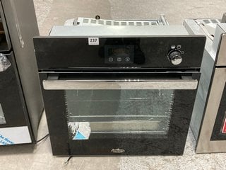 BELLING BUILT IN SINGLE GAS OVEN IN BLACK : MODEL BELBI602G - RRP £499: LOCATION - D3