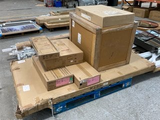 PALLET OF ASSORTED INCOMPLETE JOHN LEWIS & PARTNERS FURNITURE COMPONENTS: LOCATION - C2 (KERBSIDE PALLET DELIVERY)