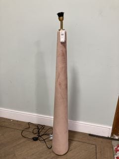 LULU FLOOR LAMP IN ROSE VELVET - RRP £598: LOCATION - C3