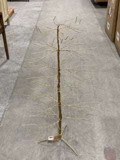 NKUKU CHARIDA WIRE TREE - BRASS - LARGE - RRP £95: LOCATION - A3