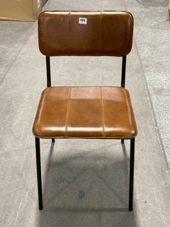 NKUKU UKARI DINING CHAIR - AGED TAN - RRP £225: LOCATION - A4