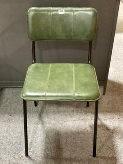 NKUKU UKARI DINING CHAIR - RICH GREEN - RRP £225: LOCATION - A4