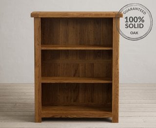 COUNTRY RUSTIC/BRANTHAM RUSTIC SOLID OAK SMALL BOOKCASE - RRP £349: LOCATION - A4