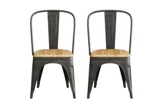 LOFT/ATTICA METAL DINING CHAIR - PAIR - RRP £220: LOCATION - A5