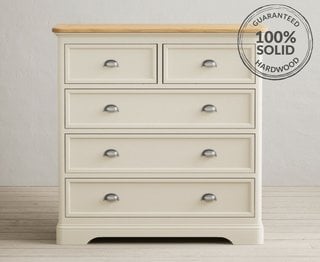 MADLEY/NEWTON/BRIDSTOW CREAM 2 OVER 3 CHEST OF DRAWERS - RRP £529: LOCATION - A5