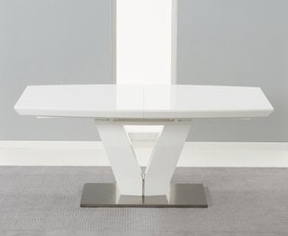 PALERMO EXT. HIGH GLOSS 180-220CM TABLE - RRP £849: LOCATION - A6