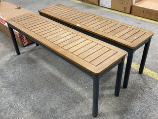 JOHN LEWIS & PARTNERS 2 X ERNA 3 SEATER GARDEN BENCHES: LOCATION - C5