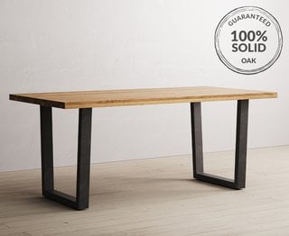 LOFT/ATTICA METAL LEG DINING TABLE 190CM - RRP £499: LOCATION - B4