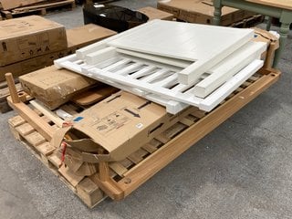 PALLET OF ASSORTED JOHN LEWIS & PARTNERS INCOMPLETE FURNITURE ITEMS: LOCATION - C6 (KERBSIDE PALLET DELIVERY)