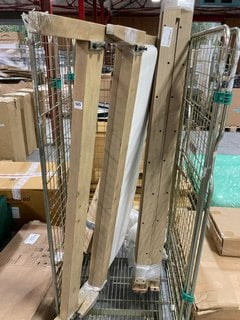 JOHN LEWIS & PARTNERS BOWED 150CM BEDSTEAD (CAGE NOT INCLUDED): LOCATION - C6 (KERBSIDE PALLET DELIVERY)