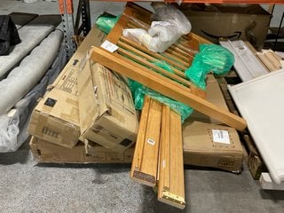 PALLET OF ASSORTED JOHN LEWIS & PARTNERS INCOMPLETE BED COMPONENTS: LOCATION - D7 (KERBSIDE PALLET DELIVERY)