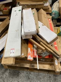 PALLET OF ASSORTED ITEMS TO INCLUDE PAUL RUSSELLS LED LIGHTING BAR: LOCATION - B7 (KERBSIDE PALLET DELIVERY)