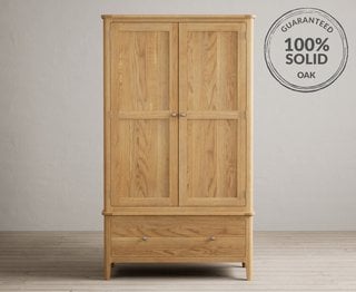 LOXTON/SHERINGHAM OAK DOUBLE WARDROBE - RRP £899: LOCATION - B5