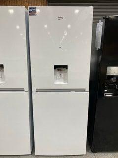 BEKO FRIDGE FREEZER WITH WATER DISPENSER: MODEL CFG1790DW - RRP £499: LOCATION - D1