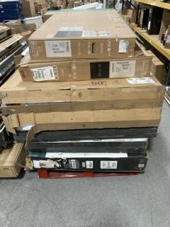 (COLLECTION ONLY) PALLET OF ASSORTED TVS - PCB BOARDS REMOVED - SPARES & REPAIRS TO INCLUDE LG 0LED65B42LA 65" SMART 4K ULTRA TV: LOCATION - B3