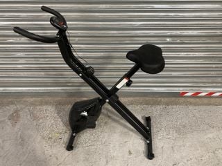 EVOLAND FOLDING EXERCISE BIKE IN BLACK - RRP £100.00: LOCATION - A1