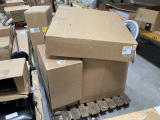 (COLLECTION ONLY) PALLET OF ASSORTED JOHN LEWIS & PARTNERS HOUSEHOLD ITEMS TO INCLUDE JOHN LEWIS & PARTNERS ZELLA FLOOR LAMP: LOCATION - B4