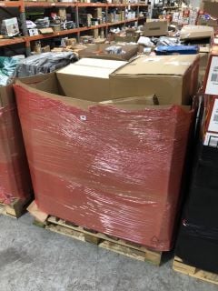 PALLET OF ASSORTED HOUSEHOLD ITEMS TO INCLUDE PETSAFE SLIDING GLASS PET DOOR: LOCATION - B8 (KERBSIDE PALLET DELIVERY)