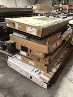 (COLLECTION ONLY) PALLET OF ASSORTED TVS - PCB BOARDS REMOVED - SPARES & REPAIRS TO INCLUDE TCL 55CF630KX7 55" QLED 4K TV: LOCATION - B8